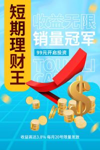 金融银行基金保险投资理财贷款宣传促销海报-142