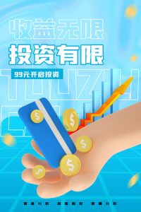 金融银行基金保险投资理财贷款宣传促销海报-152