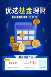 金融银行基金保险投资理财贷款宣传促销海报-71