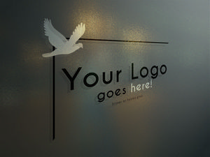 logo展示样机玻璃样机