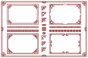 中式元素边框花纹