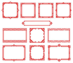 中式元素边框花纹