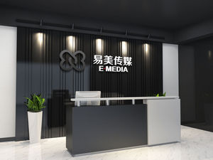 企业前台形象墙LOGO展示样机